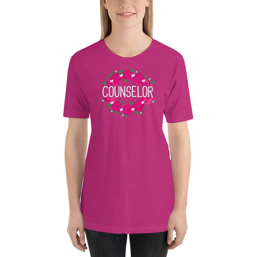 Counselor Short-Sleeve Unisex T-Shirt - SchoolStaffMerch -  - SchoolStaffMerch