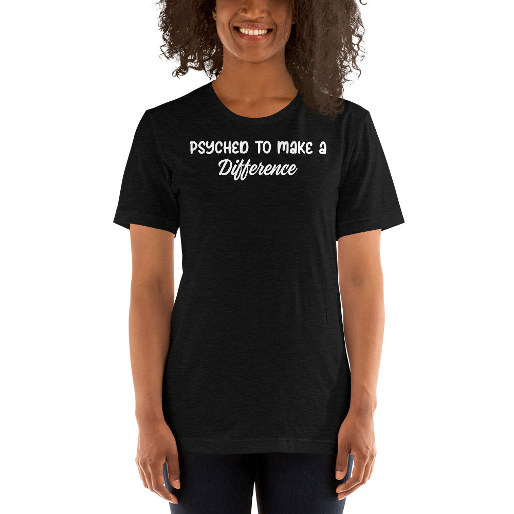 Psyched Short-Sleeve Unisex T-Shirt - SchoolStaffMerch -  - SchoolStaffMerch