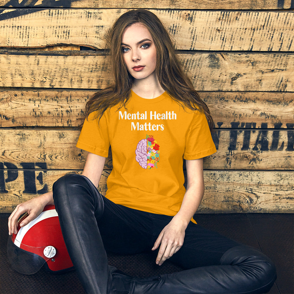 Mental Health Short-Sleeve Unisex T-Shirt - SchoolStaffMerch -  - SchoolStaffMerch