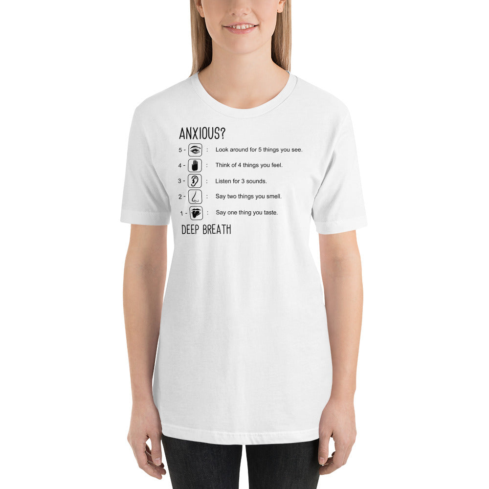 Anxiety Short-Sleeve Unisex T-Shirt - SchoolStaffMerch -  - SchoolStaffMerch