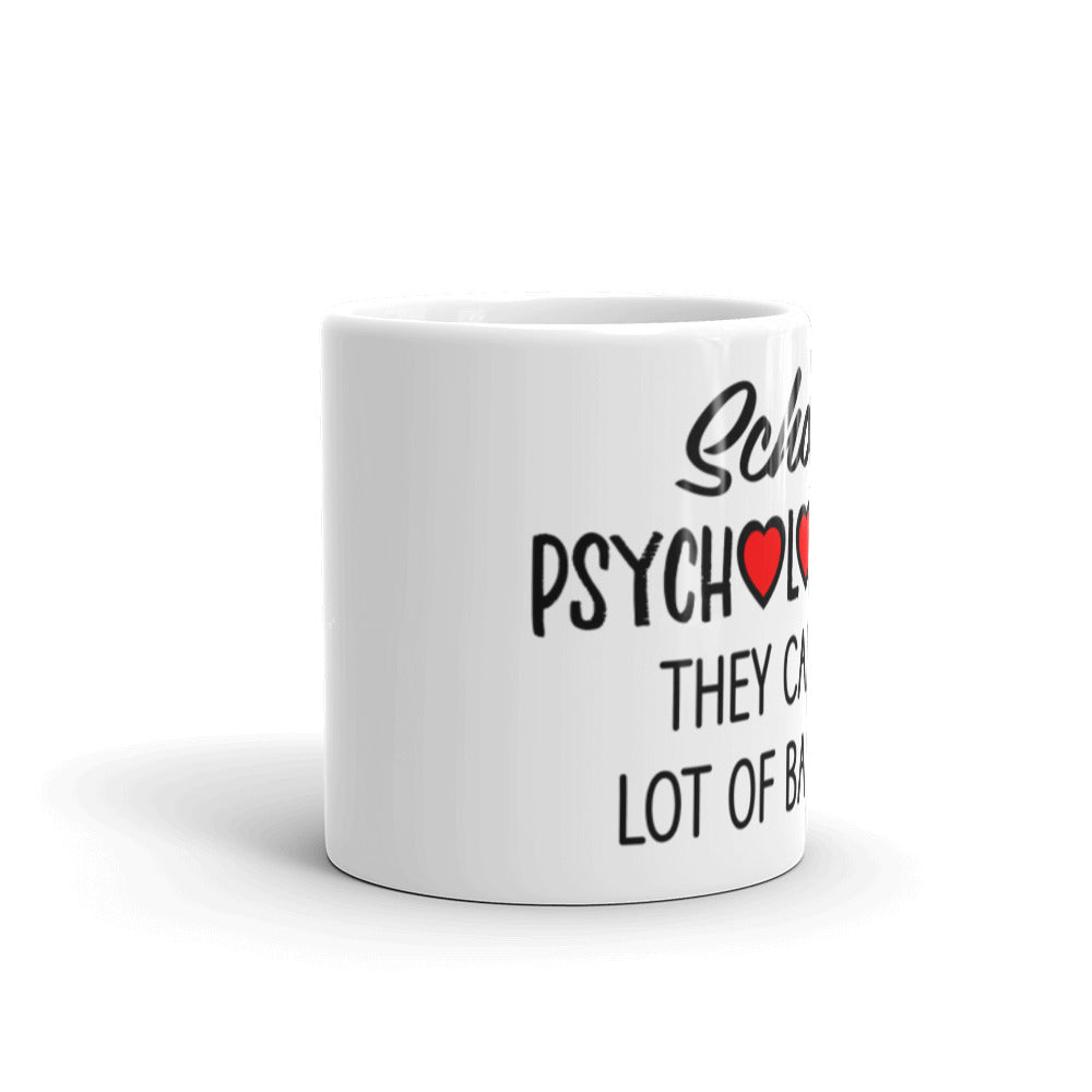 School Psychologists White glossy mug - SchoolStaffMerch -  - SchoolStaffMerch