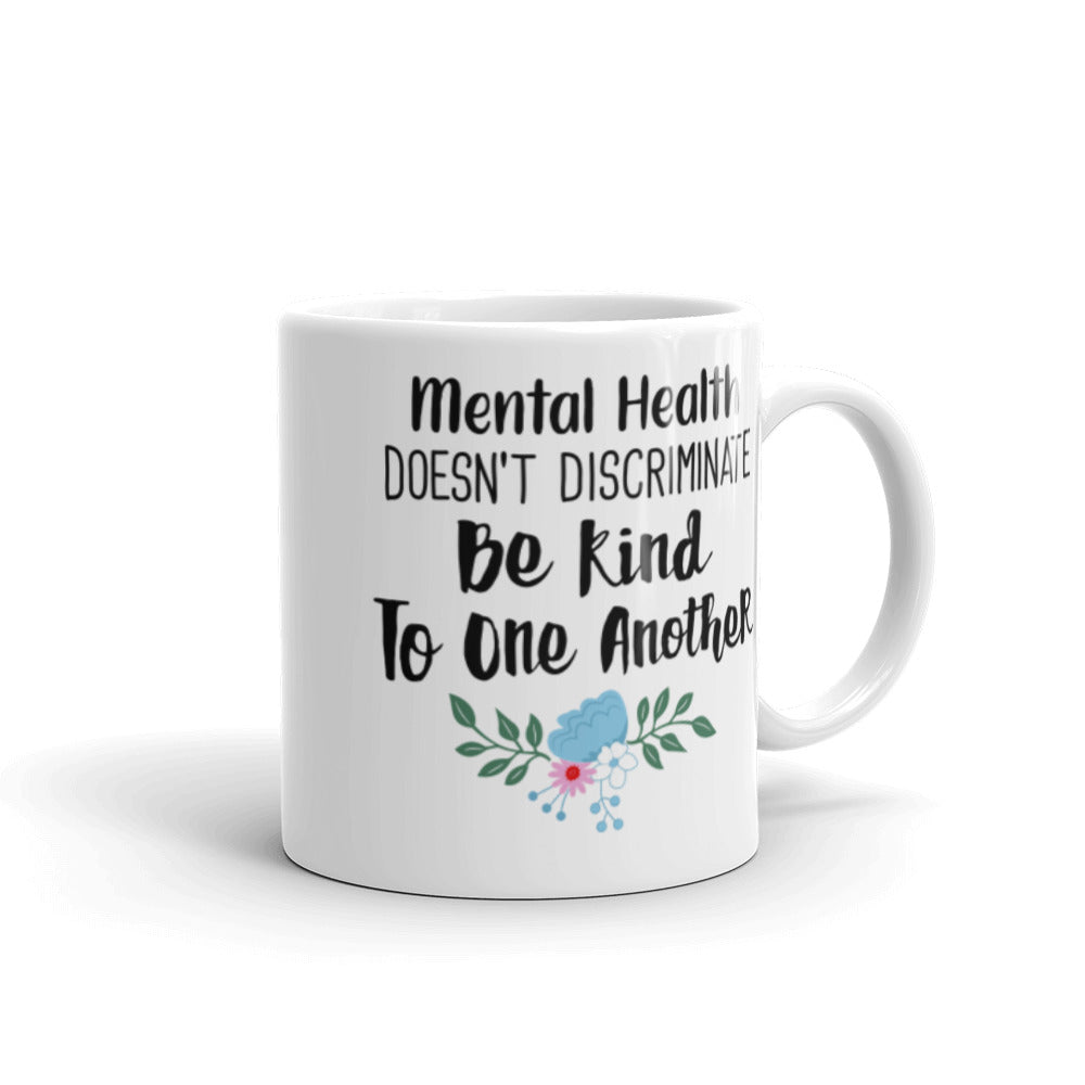 Mental Health White glossy mug - SchoolStaffMerch -  - SchoolStaffMerch