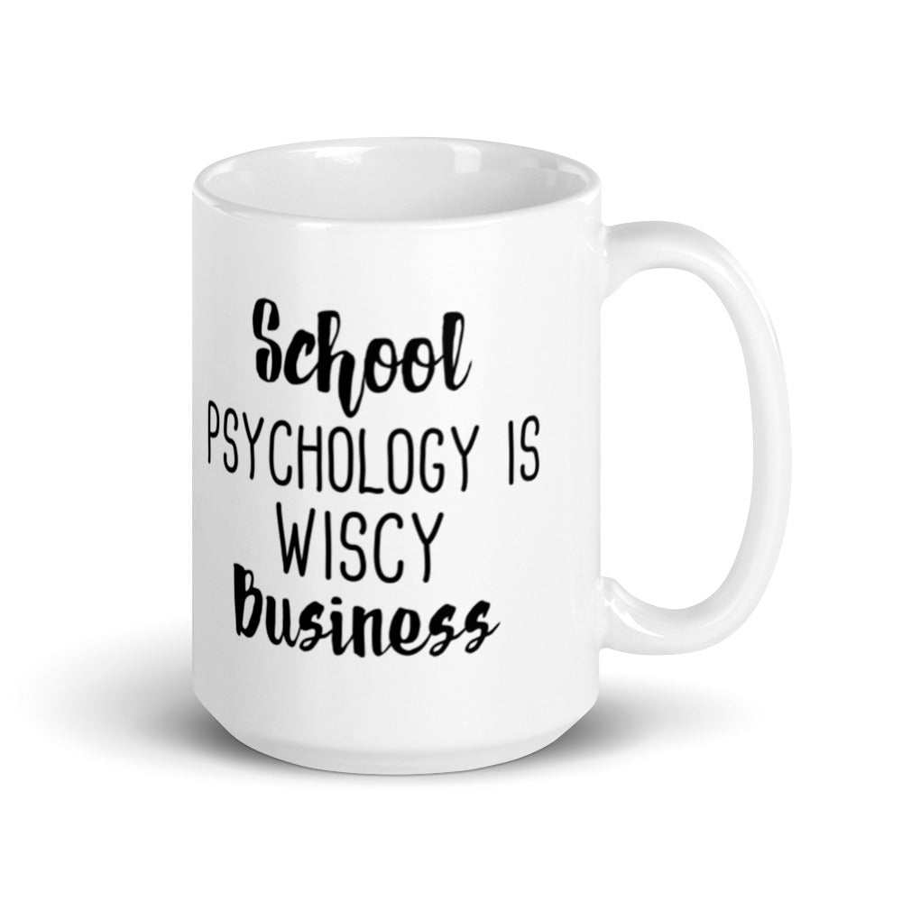 School Psychology White glossy mug - SchoolStaffMerch -  - SchoolStaffMerch